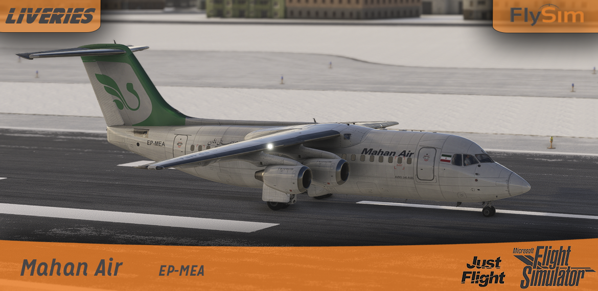 JUSTFLIGHT RJ85 FLYSIM MAHAN AIRLINES